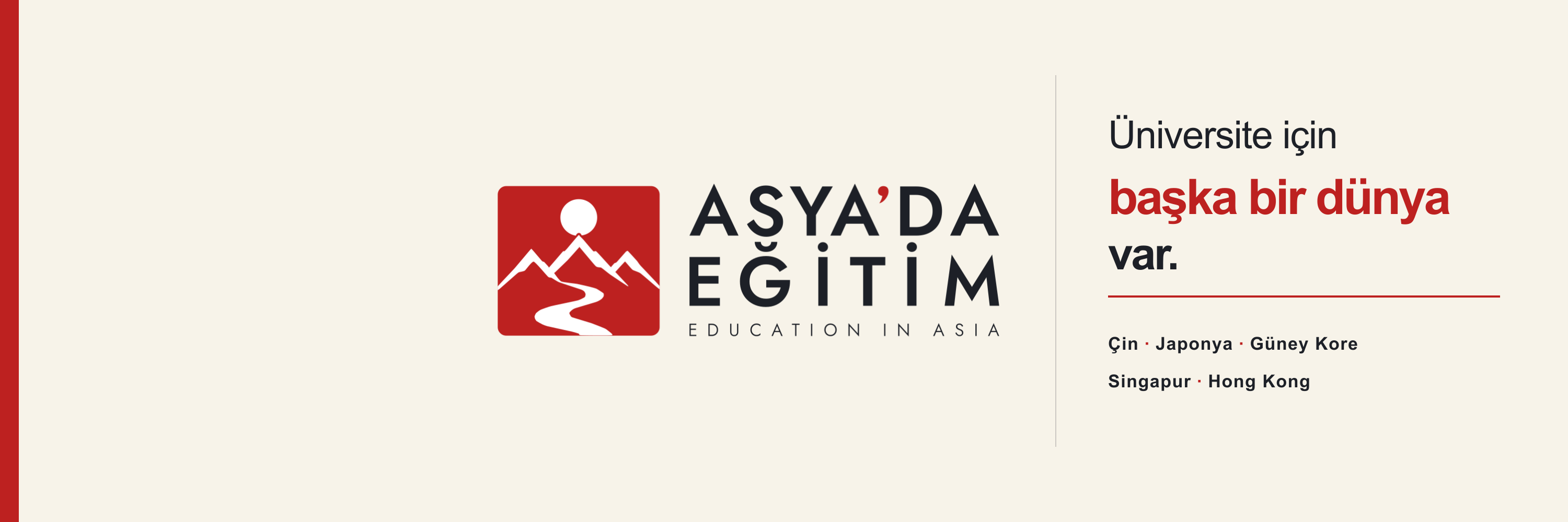 X sayfa kapağı: açık zemin, slogan, sade ülke listesi ve kilitli yatay logo.